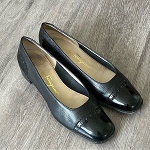 Salvatore Ferragamo Black Flats